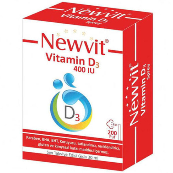 Newvit Vitamin D3 Sprey Damla 400 IU 30 ML - 1