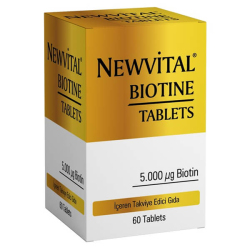 Newvital Biotine 5000 mcg 60 Tablet - Newvital