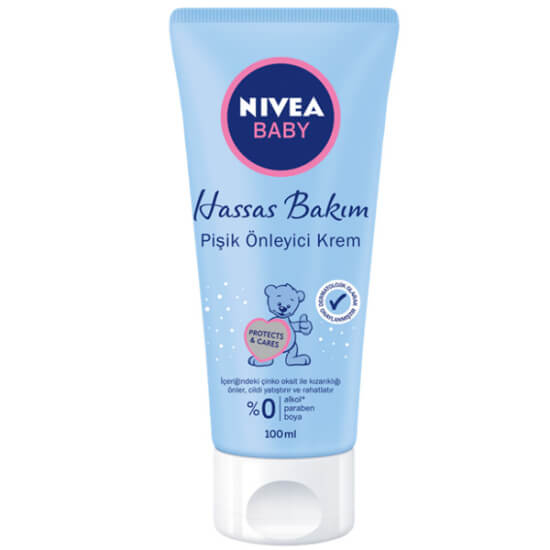 Nivea Baby Pişik Önleyici Krem 100 ml bez bölgesi için, çinko oksit ve panthenol içeren paraben alkolsüz krem- 1