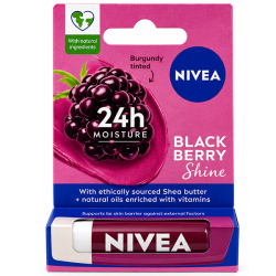 Nivea Bakım Yapan Dudak Bakım Kremi Black Berry 4,8 gr - Nivea