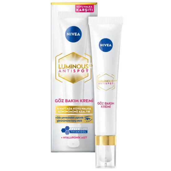 Nivea Cellular Luminous 630 koyu halka karşıtı göz bakım kremi 15 ml, hassas göz çevresi için aydınlatıcı bakım- 1