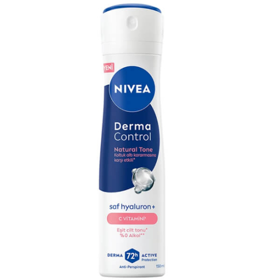  Nivea Derma Control Natural Tone Kadın Sprey Deodorant 150 ml - 1