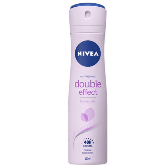 Nivea Double Effect Mor Düşler deodorant sprey 150 ml, avokado özlü, 48 saat anti-perspirant koruma, etil alkolsüz- 1