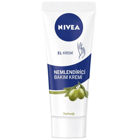 Nivea zeytinyağlı nemlendirici el kremi 75 ml tüp, hızlı emilim, yumuşak ve ipeksi etki, günlük bakım- 1