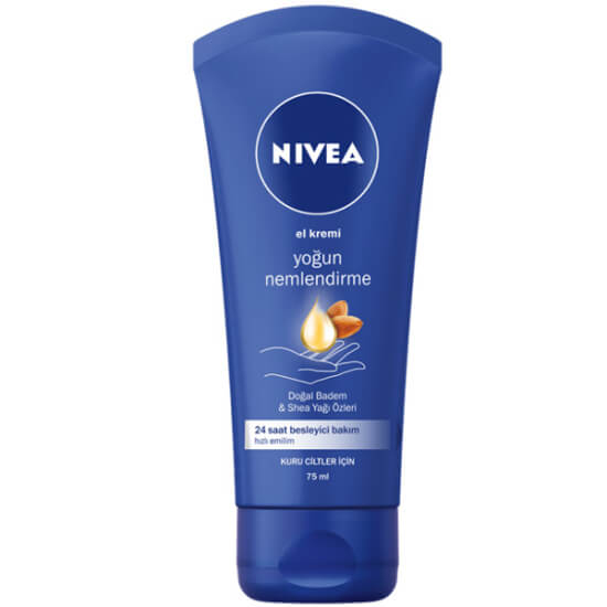 Nivea yoğun nemlendirici el kremi 75 ml badem yağı ve shea yağı içeren hızlı emilen günlük bakım kremi- 1