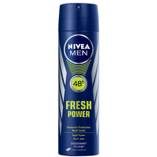 Nivea Erkek Deodorant Fresh Power erkek deodorant sprey 150 ml uzun süre ferahlık etkili koruma güçlü etki- 1