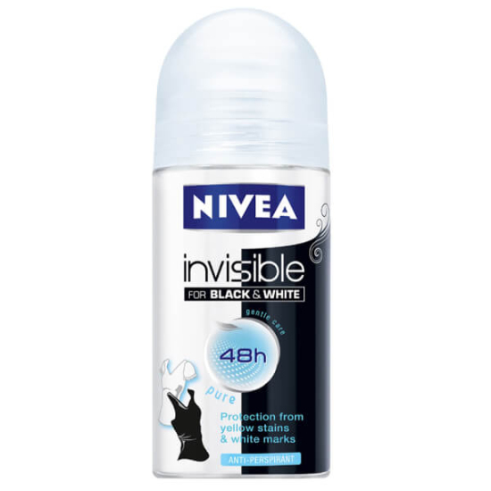  Nivea Invisible For Black & White Roll- On Pure 50 ml - 1