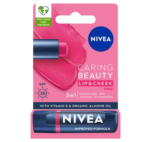  Nivea Lip Cheek Caring Pınk - 1