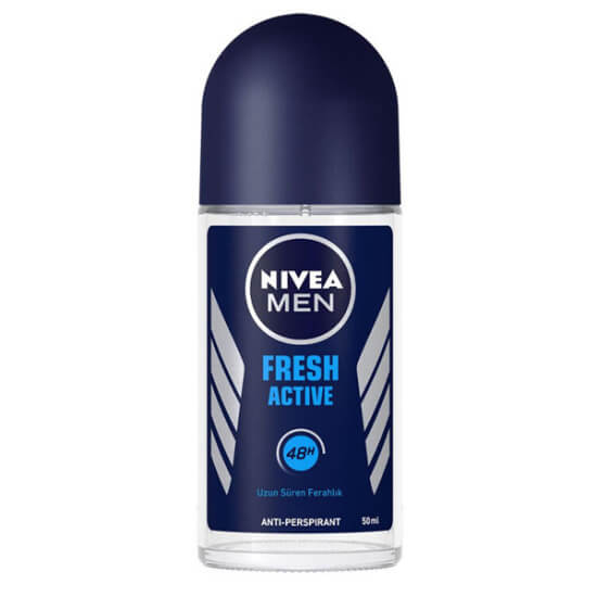 Nivea Men Fresh Active roll on deodorant 50 ml erkeklere özel okyanus esansı 48 saat ter ve kokuya karşı koruma- 1