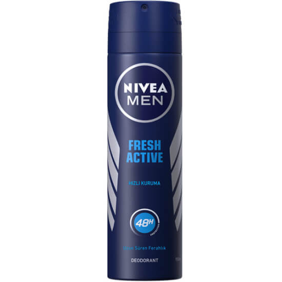 Nivea Men Fresh Active deodorant sprey 150 ml okyanus özlü ferahlatıcı etki 48 saate kadar koruma dermatolojik uyumlu- 1