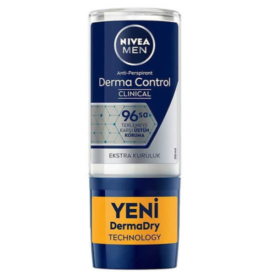  Nivea Men Derma Control Clinical Erkek Roll-On Deodorant 50 ml - 1