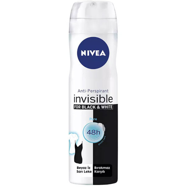 Nivea Sprey Deodorant Invisible for Black White Pure 150 ML
