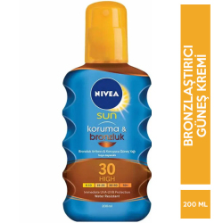 Nivea - Nivea Sun Güneş Yağı Koruma & Bronzluk Arttırıcı SPF30 200 ML Nivea - Nivea Sun Güneş Yağı Koruma & Bronzluk Arttırıcı SPF30 200 ML
