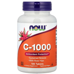 Now Foods C 1000 With Rose Hips 100 Tablet - Now
