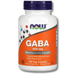 Now Foods Gaba With Vitamin B-6 500 mg 100 Kapsül - Now Foods
