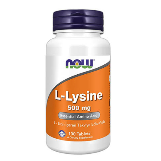 Now Foods L-Lysine 500 mg 100 Tablet