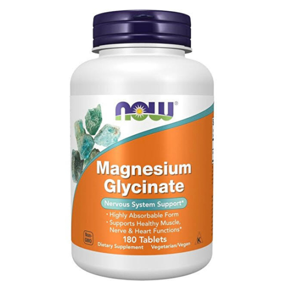 Now Foods Magnesium Glycinate 180 Tablets