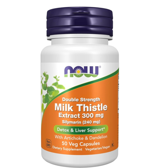 Now Foods Milk Thistle Extract 300 mg With Artichoke Dandelion 50 Capsules