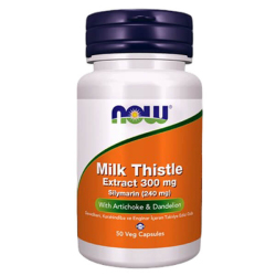 Now Foods Milk Thistle Extract 300 mg With Artichoke Dandelion 50 Kapsül - Now