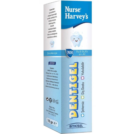 Nurse Harveys Dentigel diş jeli 15 gr çocuklar için bitkisel ekstreli karanfil nane limon ve xylitol içeren- 1