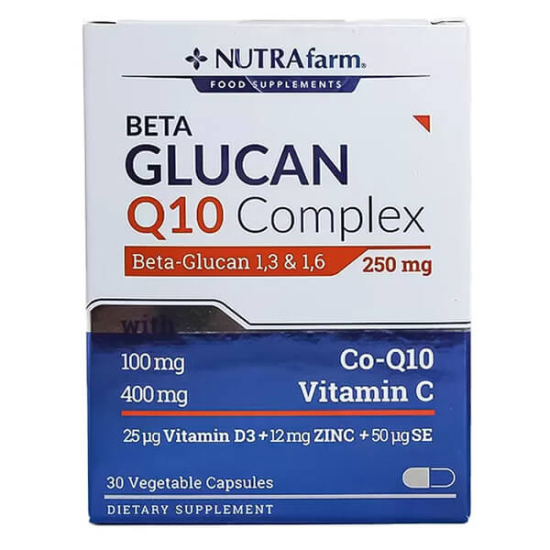  Nutrafarm Beta Glucan Q10 Complex 30 Kapsül - 1