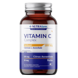 Nutrafarm Vitamin C 1000 mg 60 Bitkisel Kapsül - Nutrafarm