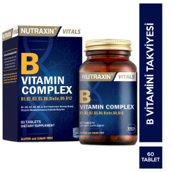 Nutraxin - Nutraxin B Vitamin Complex 60 Tablet B Vitamini Takviyesi Nutraxin - Nutraxin B Vitamin Complex 60 Tablet B Vitamini Takviyesi