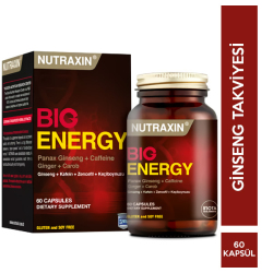 Nutraxin - Nutraxin Big Energy Takviye Edici Gıda 60 Kapsül Nutraxin - Nutraxin Big Energy Takviye Edici Gıda 60 Kapsül