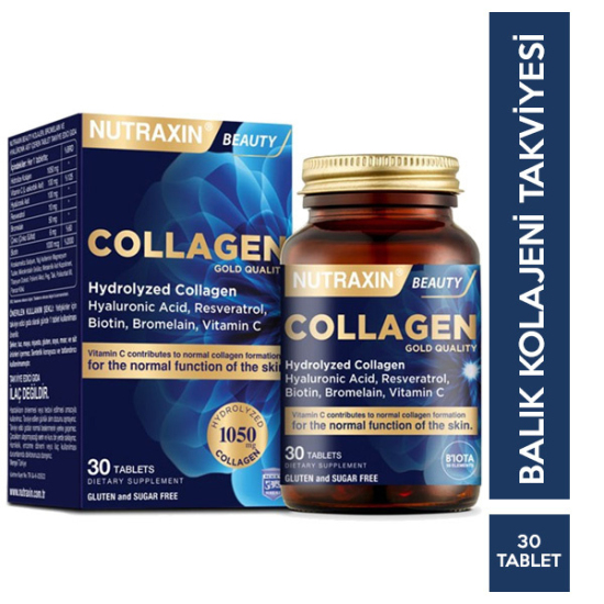 Nutraxin Collagen Hidrolize Kolajen 30 Tablet - 1