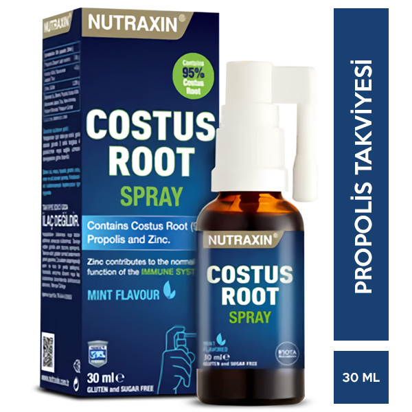 Nutraxin Costus Root Nane Aromalı Sprey 30 ML