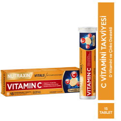 Nutraxin - Nutraxin Efervesan Vitamin CD Zinc 15 Tablet Nutraxin - Nutraxin Efervesan Vitamin CD Zinc 15 Tablet