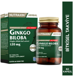 Nutraxin - Nutraxin Ginkgo Biloba 120 Mg 60 Kapsül Nutraxin - Nutraxin Ginkgo Biloba 120 Mg 60 Kapsül