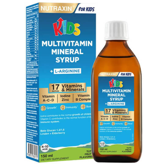  Nutraxin Kids Multivitamin Mineral Şurup 150 ml - 1