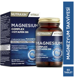Nutraxin - Nutraxin Magnesıum Complex Vitamin B6 60 Tablet Nutraxin - Nutraxin Magnesıum Complex Vitamin B6 60 Tablet