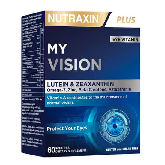  Nutraxin Plus My Vision Lutein Zeaksantin 60 Kapsül - 1