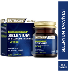 Nutraxin - Nutraxin Selenium 100 Tablet Selenyum Takviyesi Nutraxin - Nutraxin Selenium 100 Tablet Selenyum Takviyesi