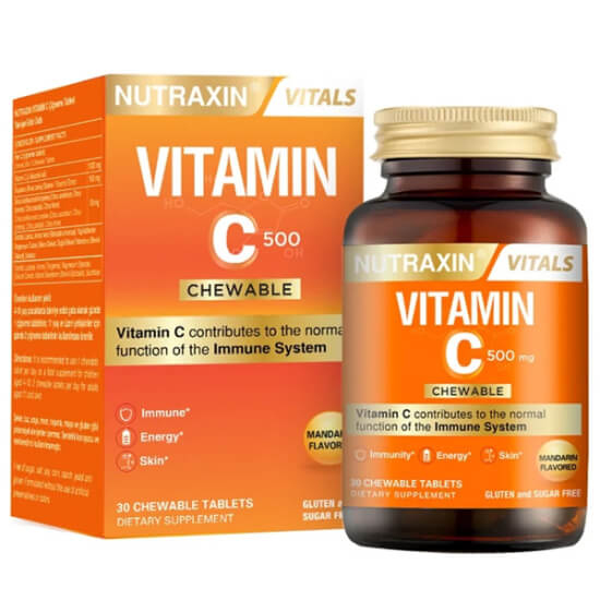  Nutraxin Vitamin C 500 mg 30 Çiğneme Tablet - 1