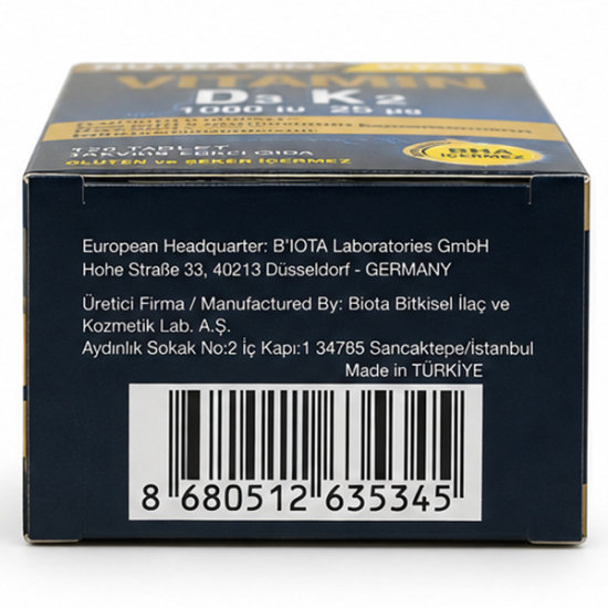 Nutraxin Vitamin D3 K2 1000 IU 120 Tablet - 3