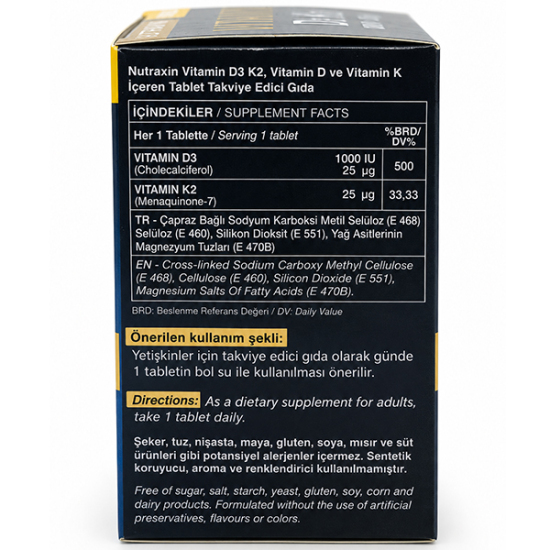 Nutraxin Vitamin D3 K2 1000 IU 120 Tablet - 4