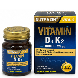 Nutraxin Vitamin D3 K2 1000 IU 120 Tablet - 5