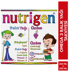 Nutrigen - Nutrigen Balık Yağı + Üzüm 200 ml Kofre Nutrigen - Nutrigen Balık Yağı + Üzüm 200 ml Kofre