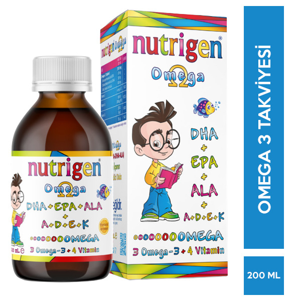 Nutrigen Omega Şurup Portakal Aromalı 200 ML