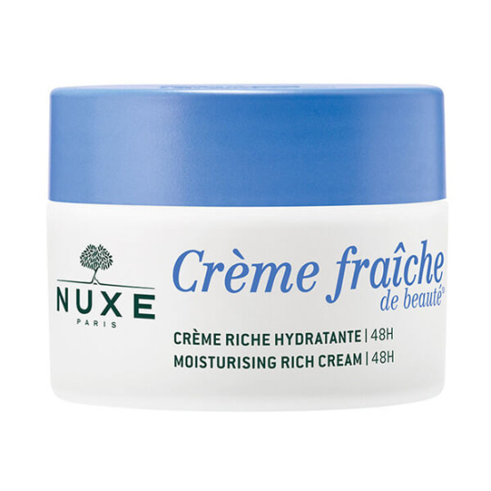Nuxe Creme Fraiche De Beaute 48H Rich Cream 50 ml bitki sütleri ve yosun özütlü yoğun nemlendirici yüz kremi- 1
