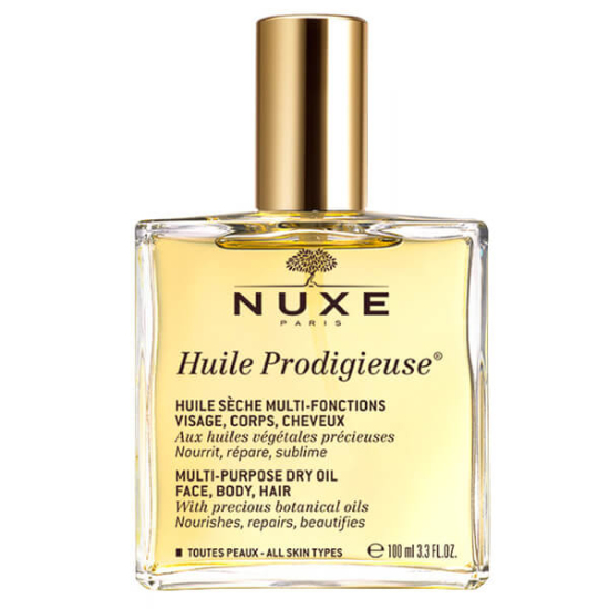 Nuxe Huile Prodigieuse kuru yağ 100 ml, yüz vücut saç için vegan %98 doğal içerikli 7 bitkisel yağlı bakım yağı- 1