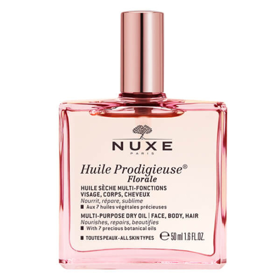 Nuxe Huile Prodigieuse Florale kuru yağ 50 ml yüz vücut saç için 7 bitkisel yağ tsubaki argan macadamia- 1