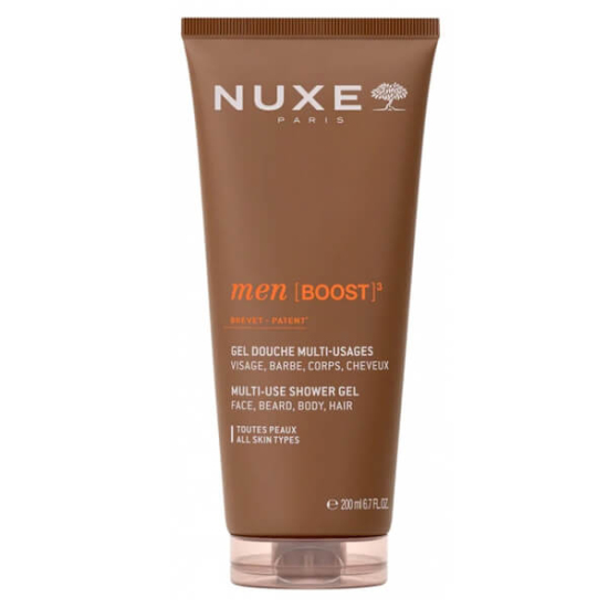 Nuxe Men Gel Douche 200 ml çok amaçlı duş jeli yüz vücut saç için fizyolojik pH meşe ve gürgen özlü erkek bakım- 1