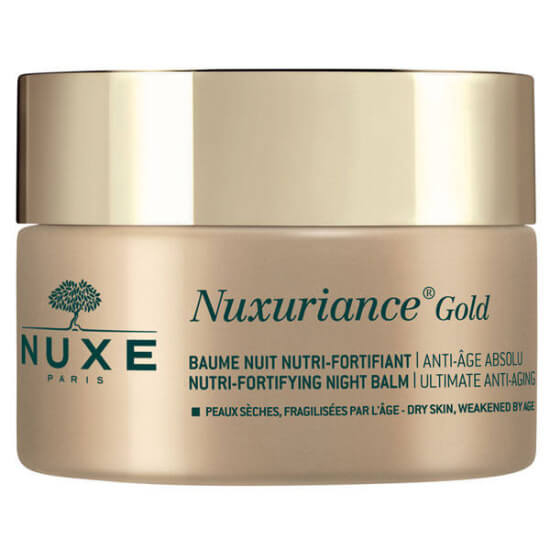 Nuxe Nuxuriance Gold Night Balm 50 ml gece bakım balmı, karite yağı safran ve begonvil içeren besleyici balsam- 1