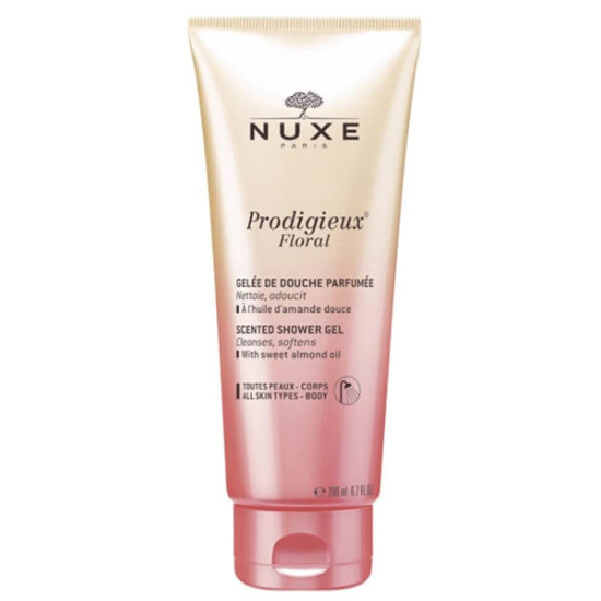 Nuxe Prodigieux Floral Huile De Douche 200 ml duş yağı %91.9 doğal içerik hassas temizleyici baz mineral altın parıltılı- 1