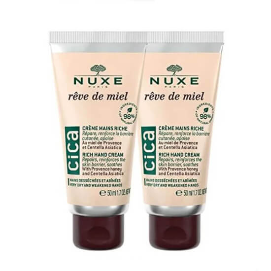 Nuxe Reve De Miel Cica Rich Hand Cream 50 ml x2 set, cica onarıcı zengin dokulu günlük el bakım kremi- 1
