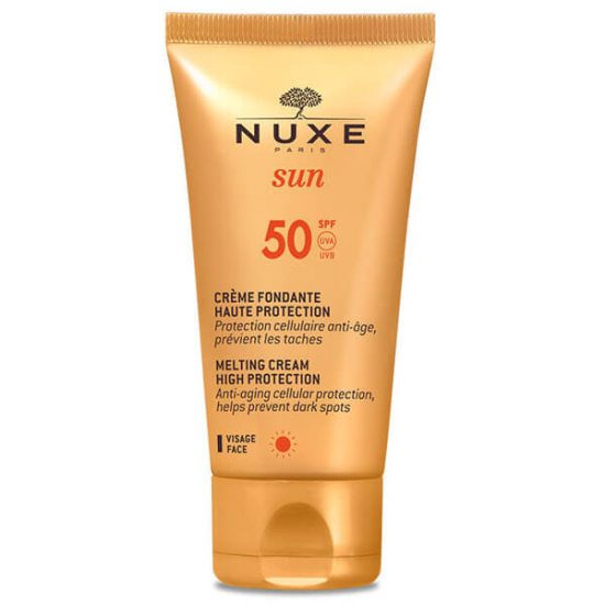 Nuxe Sun Creme Fondante High Protection SPF 50 50 ml yüz güneş kremi, su ve güneş çiçekleri, alkol içermez- 1